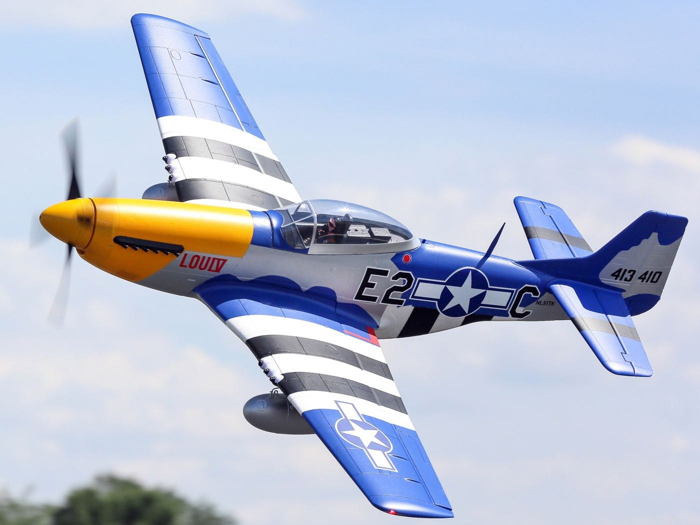 E-Flite P-51D Mustang 1.5m BNF Basic With Smart EFL01250