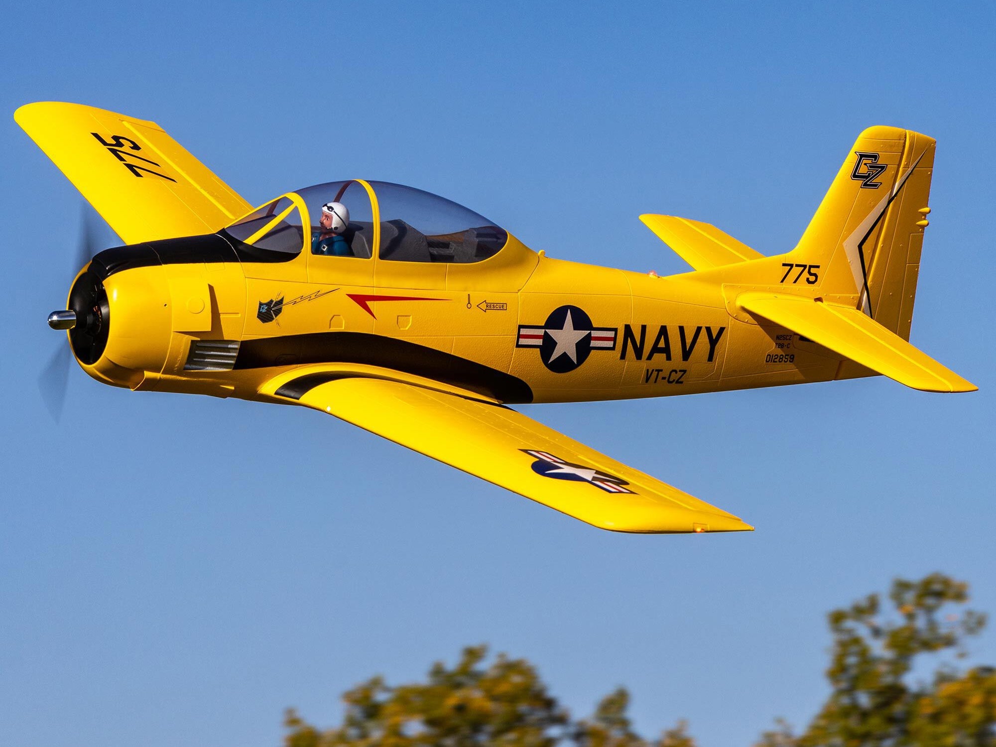 E-Flite Carbon-Z T-28 Trojan 2.0m BNF Basic with AS3X and SAFE Select EFL013550