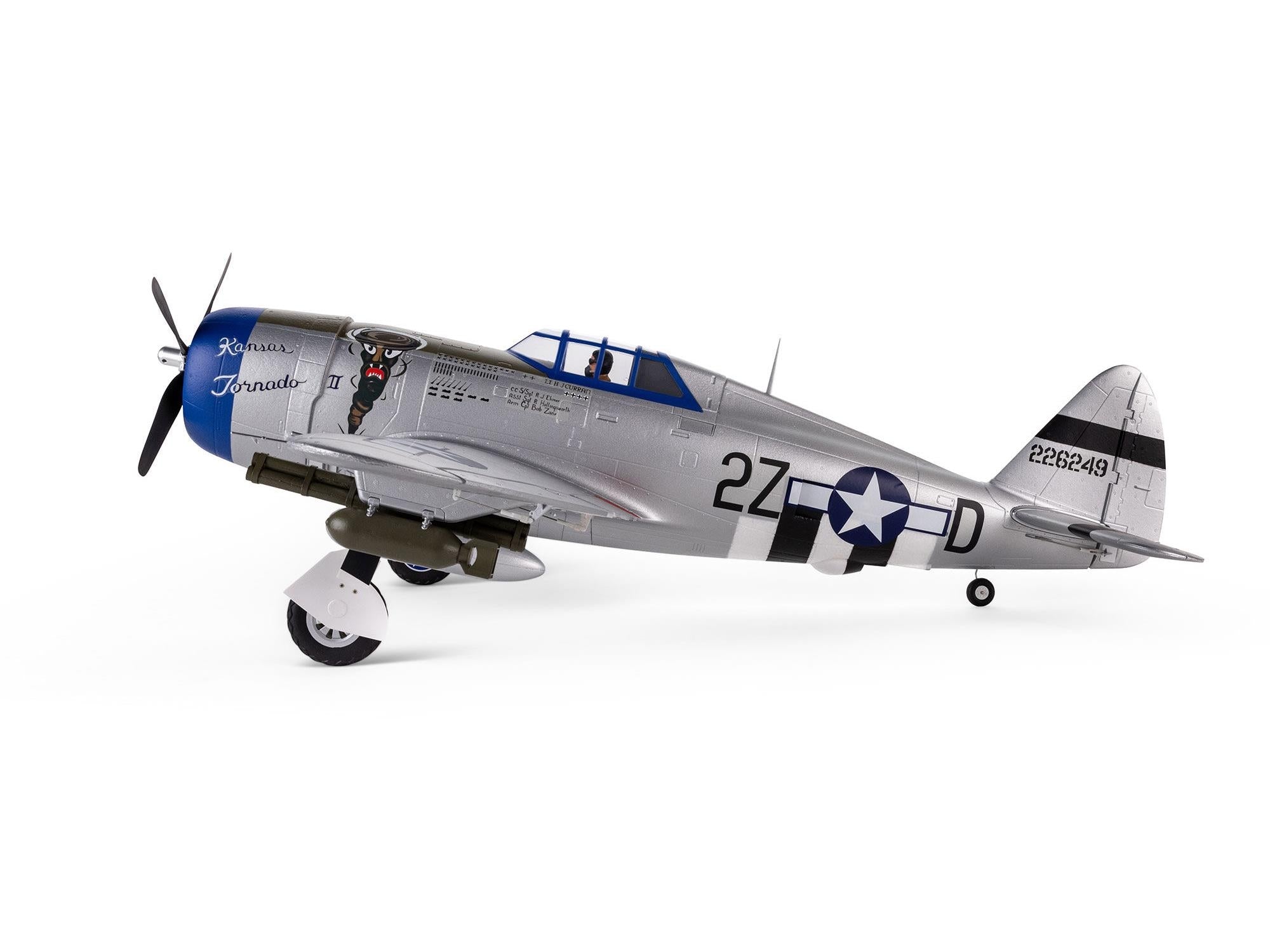 E-Flite P-47 Razorback 1.2m BNF Basic with AS3X & SAFE Select EFL08450