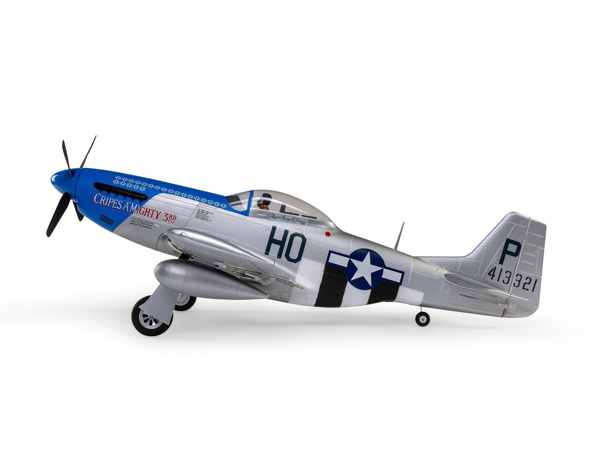 E-Flite P-51D Mustang 1.2m BNF Basic with AS3X and SAFE Select “Cripes A’Mighty 3rd” EFL089500