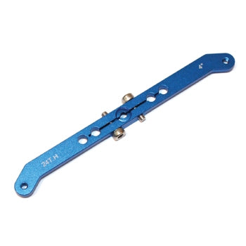 MacGregor Hitec Aluminium Double Servo Arm 4in M3 Blue ACC0081