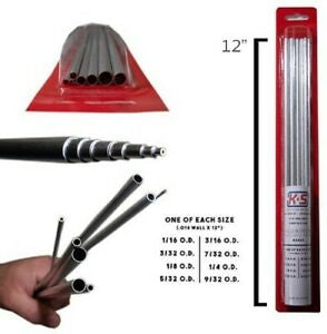 K&S Aluminium Telescopic Tubing Assortment (8 pcs) KNS3403