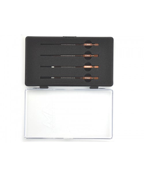 Arrowmax Power Tool Tip Cased Set 4 Pcs; 1.5,2.0,2.5,3.0mm AM500902