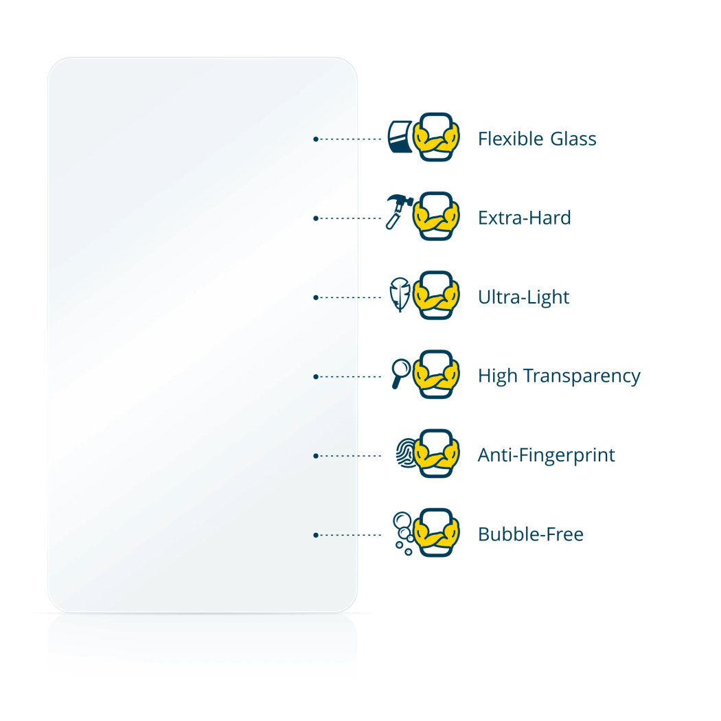 BROTECT AirGlass Glass Screen Protector & Anti-Fingerprint for Futaba T16IZ 1 Pack