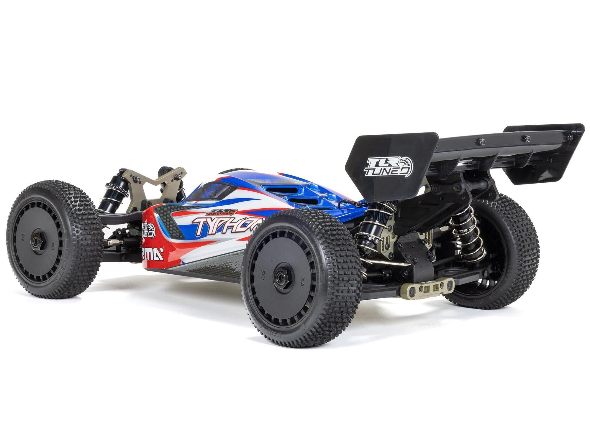 Arrma 1/8 TLR Tuned TYPHON 6S 4X4 BLX Buggy RTR, Red/Blue ARA8406