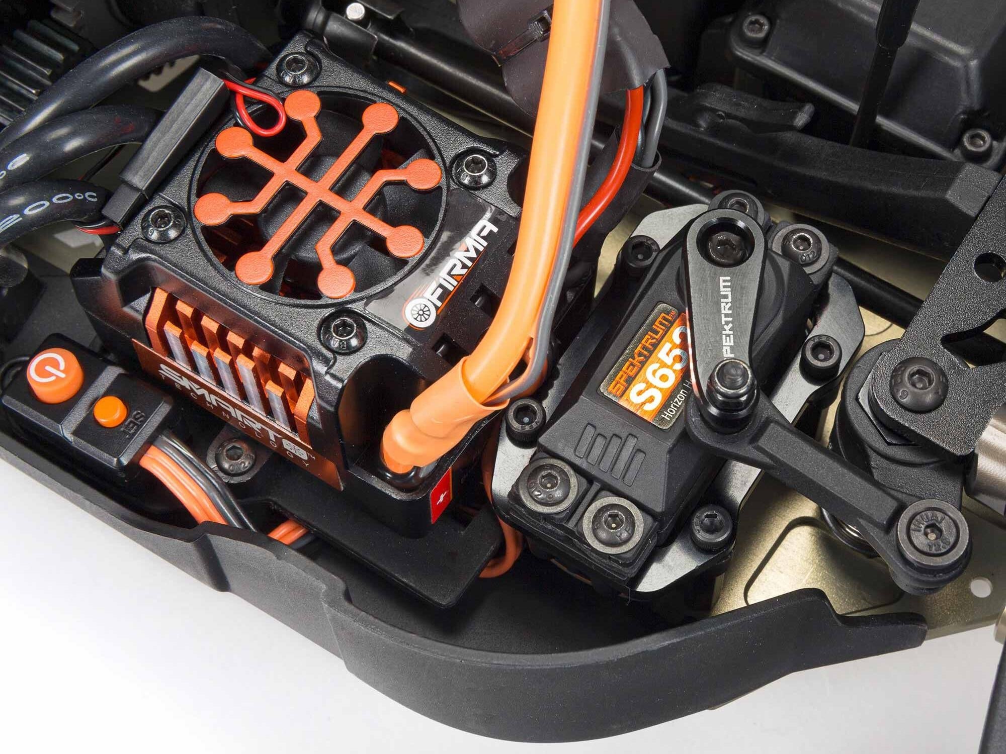 Arrma 1/8 TLR Tuned TYPHON 6S 4X4 BLX Buggy RTR, Red/Blue ARA8406