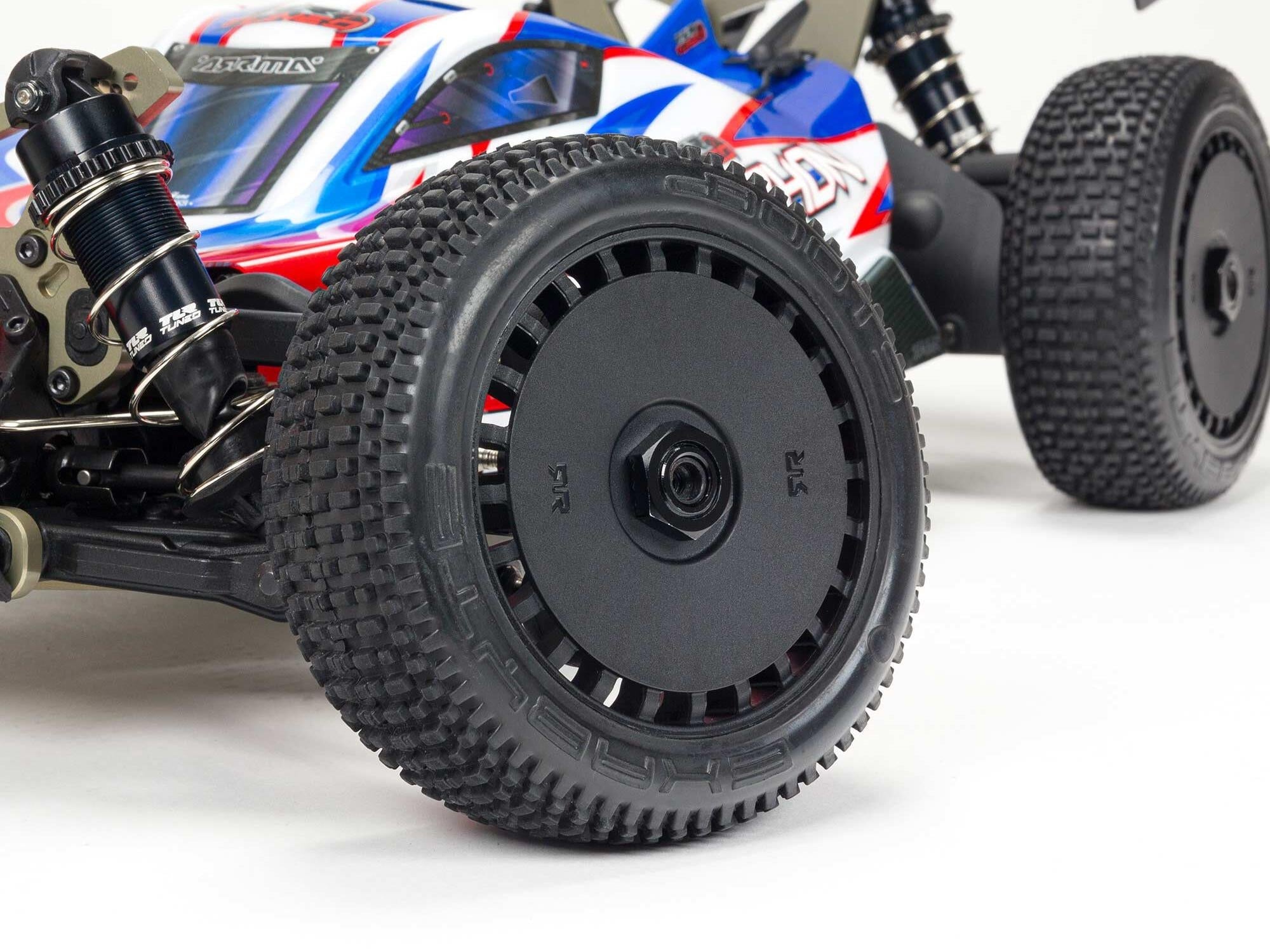 Arrma 1/8 TLR Tuned TYPHON 6S 4X4 BLX Buggy RTR, Red/Blue ARA8406