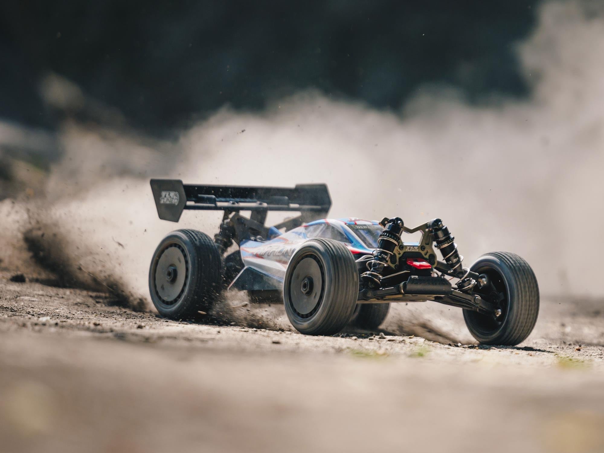 Arrma 1/8 TLR Tuned TYPHON 6S 4X4 BLX Buggy RTR, Red/Blue ARA8406