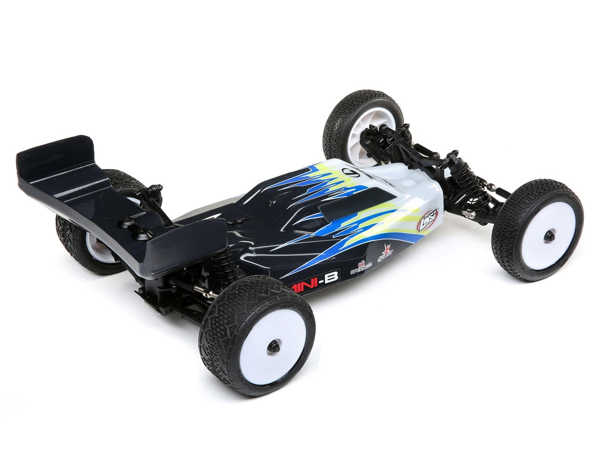 Losi 1/16 Mini-B Brushed RTR 2WD Buggy - Black/White LOS01016T2