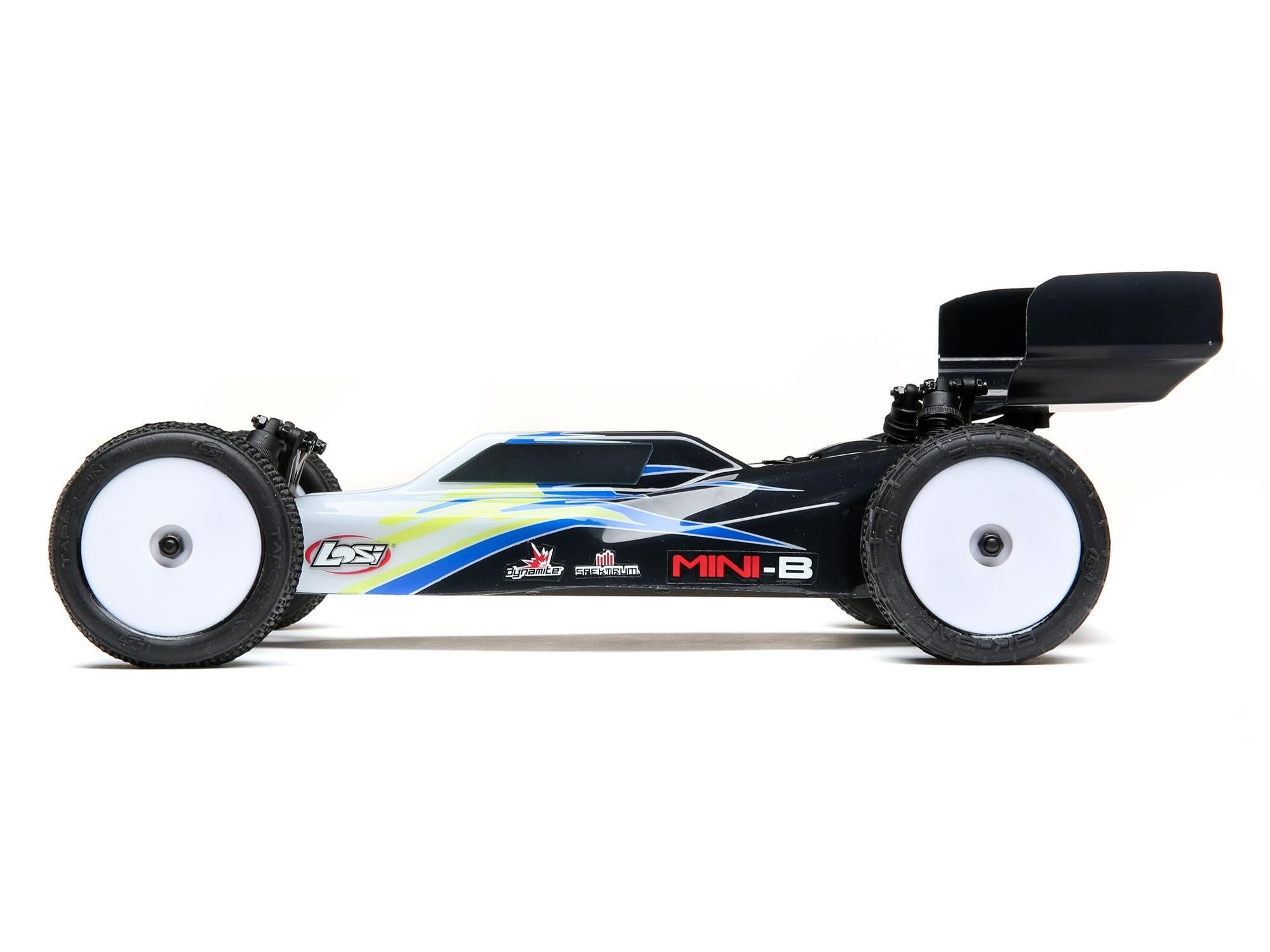 Losi 1/16 Mini-B Brushed RTR 2WD Buggy - Black/White LOS01016T2