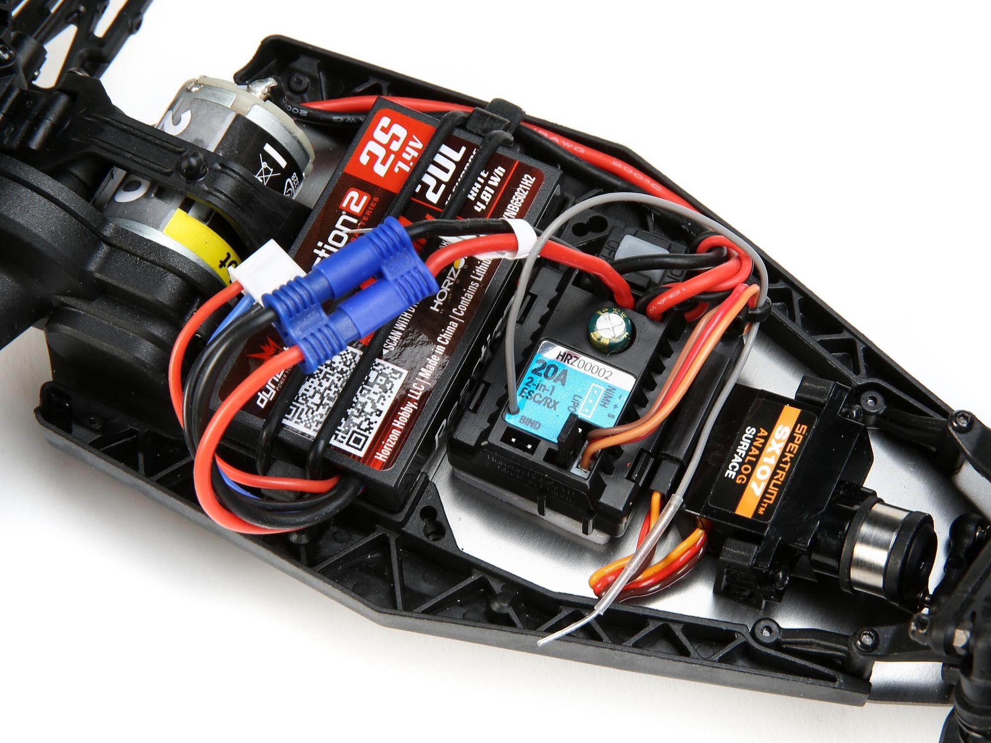 Losi 1/16 Mini-B Brushed RTR 2WD Buggy - Black/White LOS01016T2