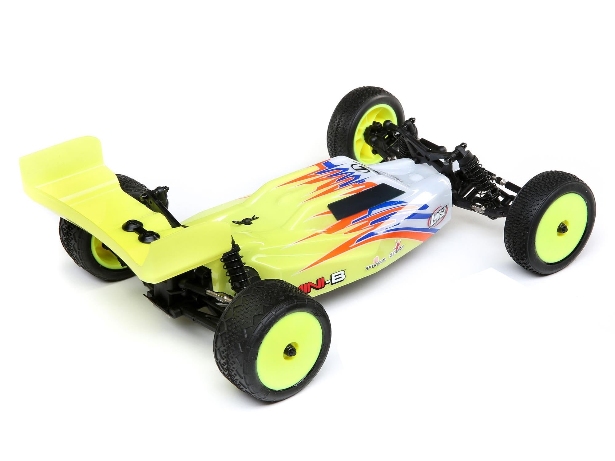 Losi 1/16 Mini-B Brushed RTR 2WD Buggy - Yellow/White LOS01016T3