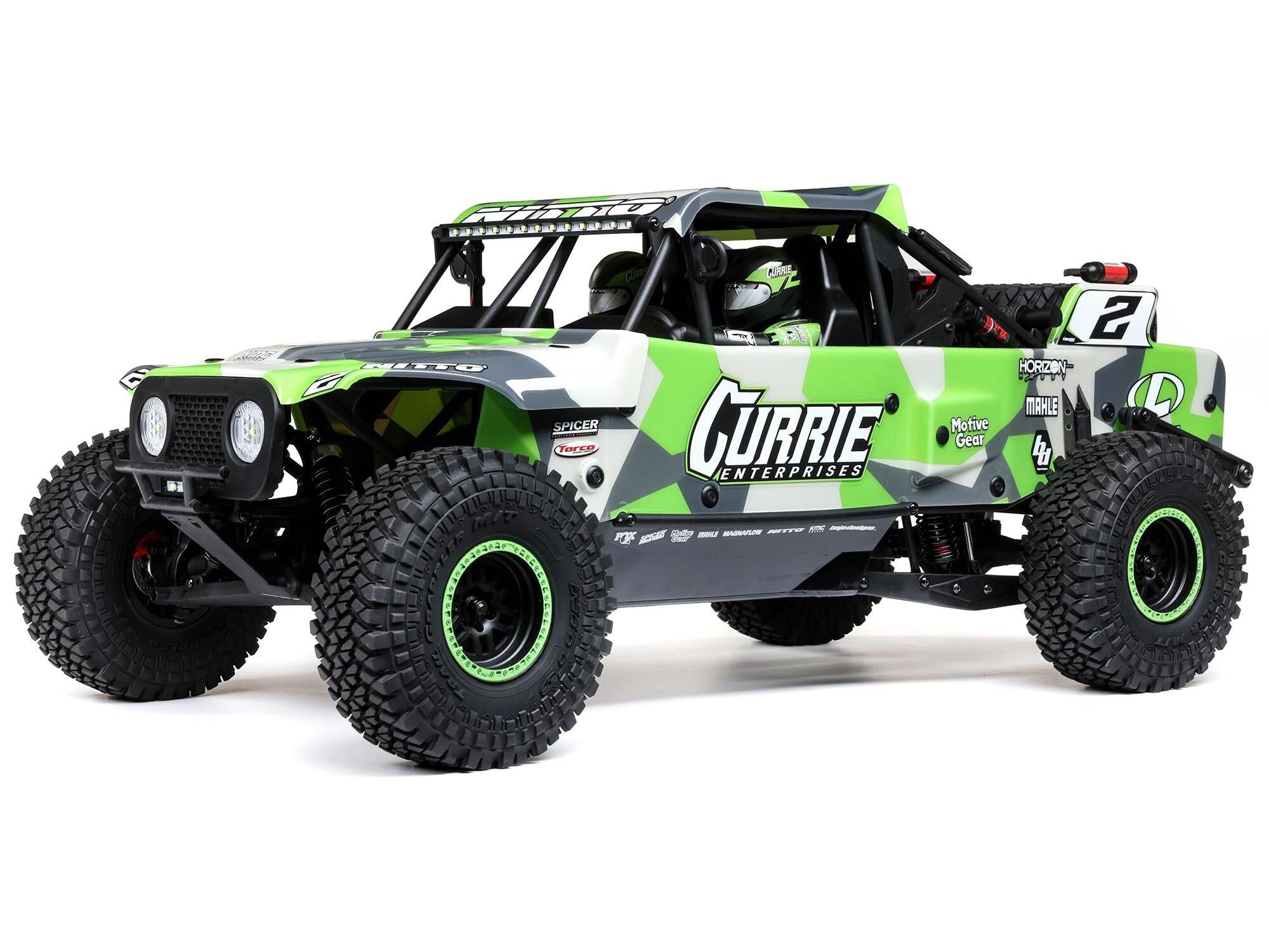 Losi 1/10 Hammer Rey U4 4WD Rock Racer Brushless RTR with Smart and AVC - Green LOS03030T2