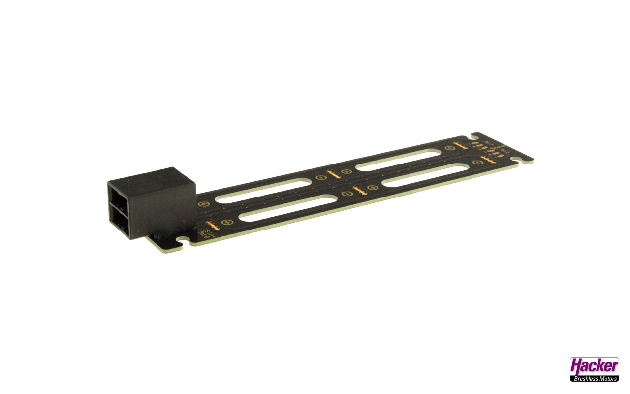 Hacker RC / Emcotec »Click« Connect Battery Mounting PCB 2x 2S (Dual Power Supply) A43035