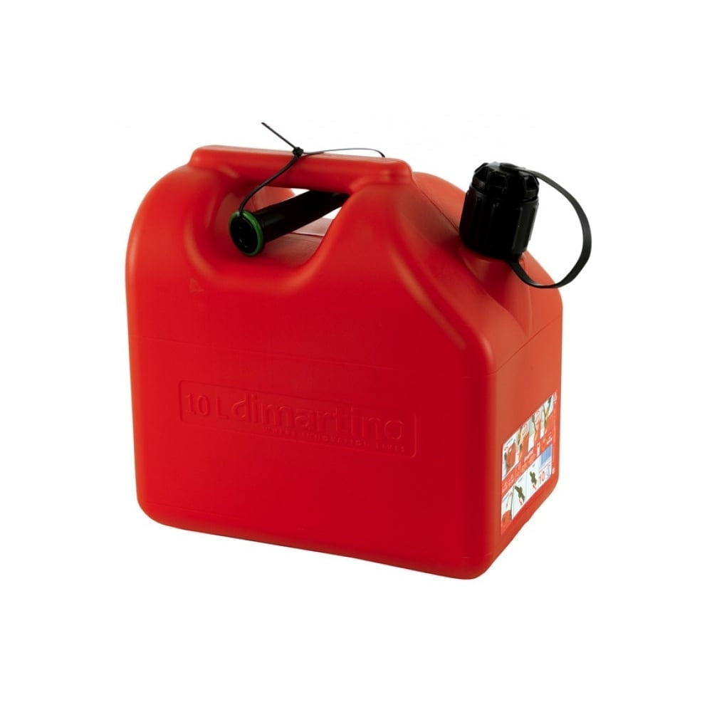 Dimartino Jerry Can Fuel Tank 10 Litre 2 Spout Approved Transport Road Rail Sea & Air 10L As used on the Nexus Fuel Caddy