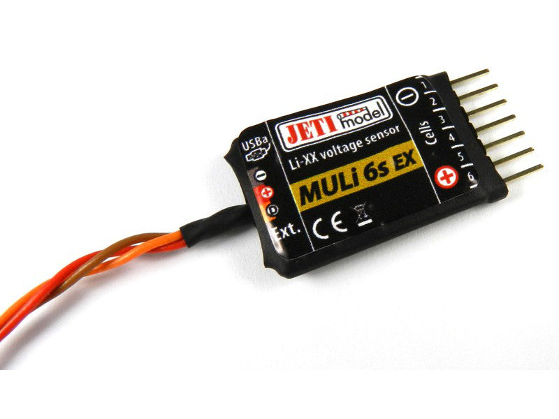 Jeti Duplex 2.4EX MULi 6S EX Module Sensor for Measuring Voltage on LiXX Cells on Flightpower or Thunderpower Batteries JEX-MULI6S