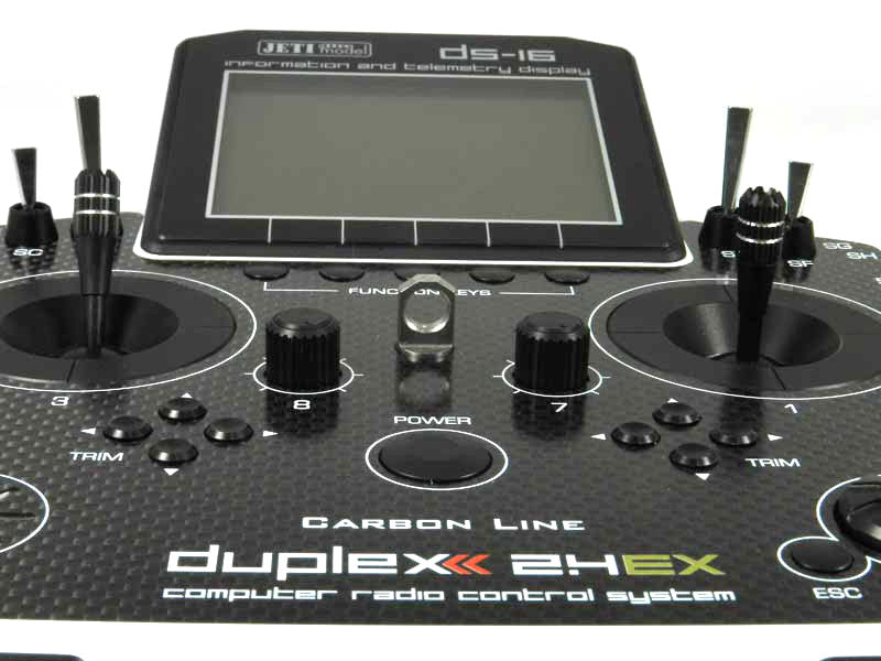 Jeti Duplex 2.4EX DS-16 Carbon White Transmitter Multimode