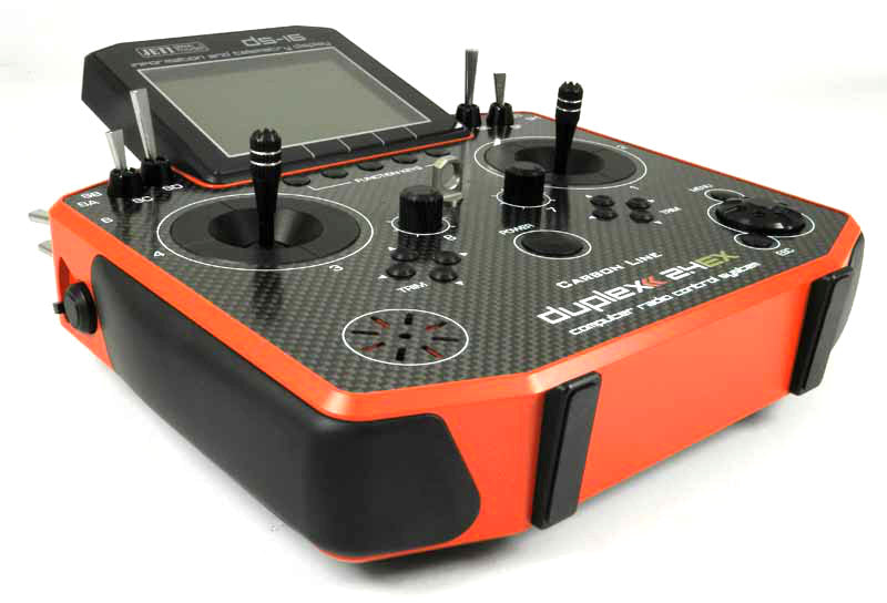 Jeti Duplex 2.4EX DS-16 Carbon Red Transmitter Multimode