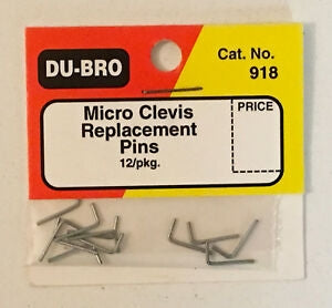 Dubro Micro Clevis Replacement pins (12pack) DUB918