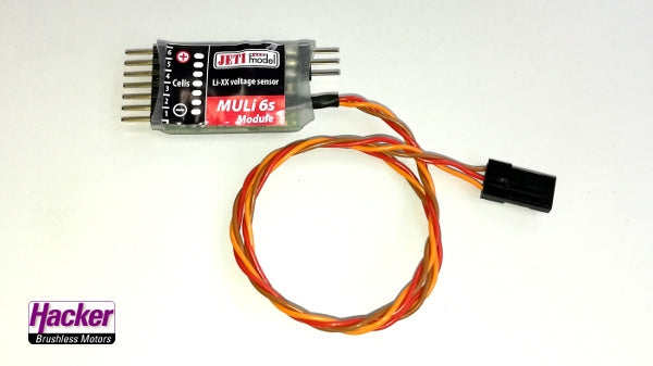 jeti Duplex 2.4EX MULi 6s Module Sensor for measuring voltage on LiXX cells JEX-MULI6S-M / 80001326