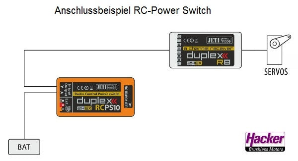 Jeti DUPLEX 2.4EX RC Power Switch 10 80001229 