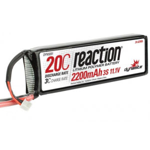 Dynamite Batterie Lipo 11,1V 2200mAh 3S 20C 13A DYN9201