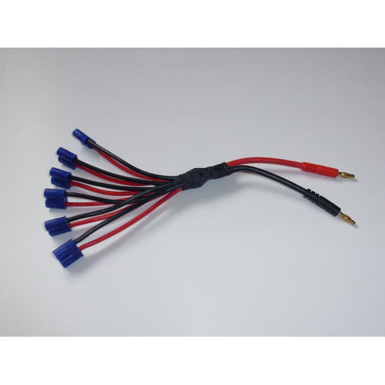4mm Banana to x6 Parallel EC3 Parallel (x6) EC3 Charge Lead