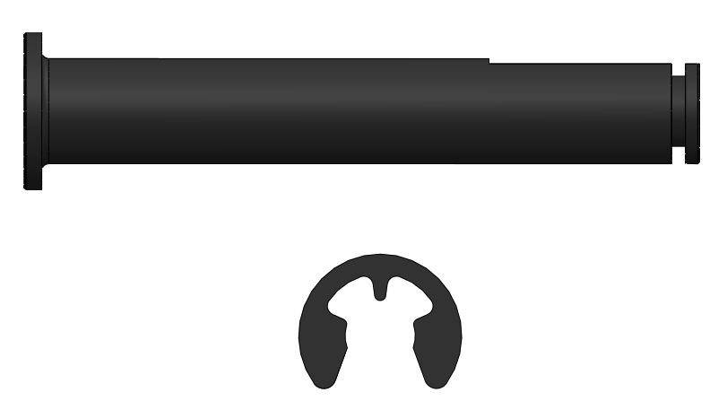 Electron Axle For Main Wheel / Brake6mm diameter (single wheel set)