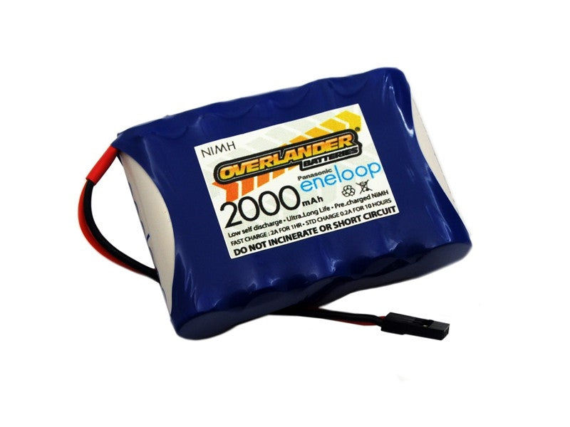 Overlander Nimh Battery Pack Eneloop AA 2000mah 6v Receiver Flat 2870