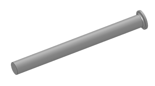 6mm Steering Nose Leg Pin for Electron Retracts 63mm Total Length