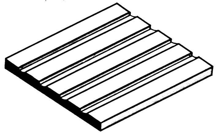 Evergreen Board & Batten Sheet .125" Spacing (1 Pack) 4544