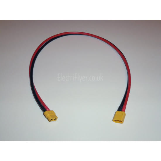XT60 Extension 0.5m Long 12 AWG Silicone Wire from Electriflyer