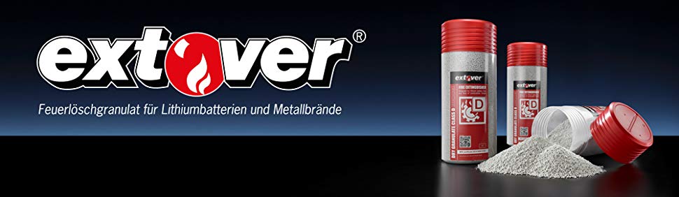 Extover® - Fire protection and Fire-extinguishing granules for Lithium Batteries