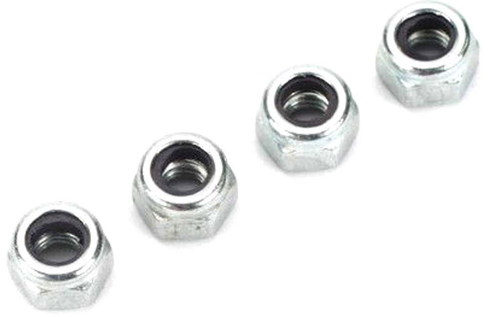 Dubro 4mm Nylon Insert Lock Nuts (Metric) (4 Pack) DB2102