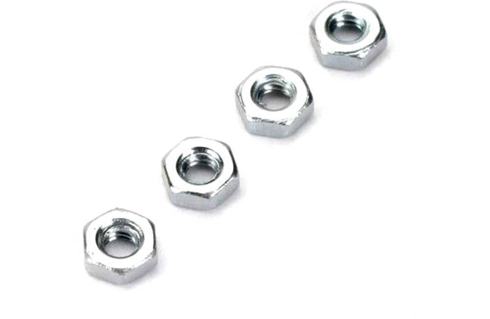 Dubro 2.5mm Steel Hex Nuts (Metric) (4 Pack) DB2104