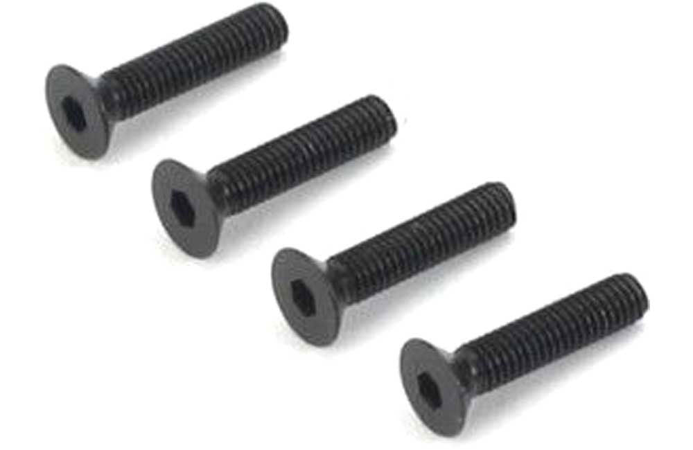 Dubro M3 x 14mm Flat-Head Socket Screws (4 Pack) DB2289