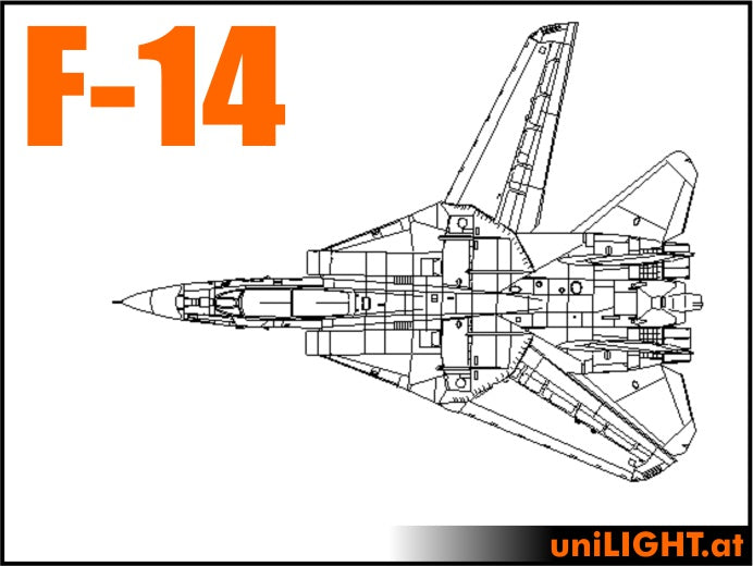 F-14 Tomcat 1:7 Scale Pro Bundle Scale Light Set from Unilight Model Lighting