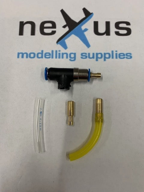 High Flow Festo Barb Adaptor for 6mm Push Fitting or Ball Valve to 6mm or 5/32 Tube (4.2mm bore)