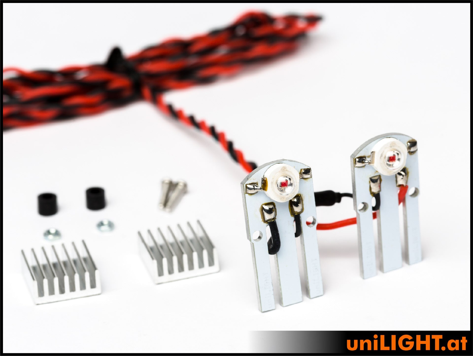 UniLight 2x4W Flat Light Double in White