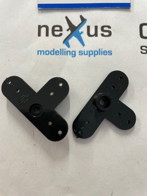 Flightline Servo Arm Futaba Black Pair HFL1060