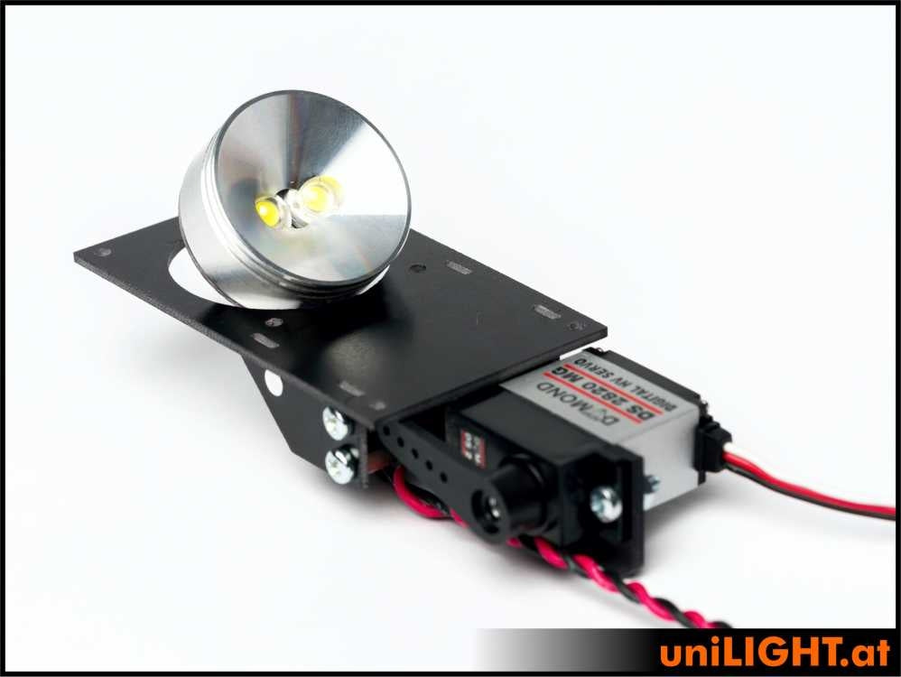 30mm Drop-Out Spotlight HV, 8Wx2, T-FUSE from UniLight FLIP30HVF-080x2-WE