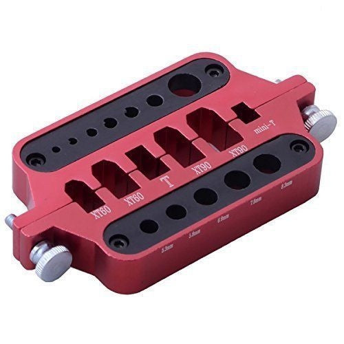 Full Alu. Soldering socket tools for connectors, RED
