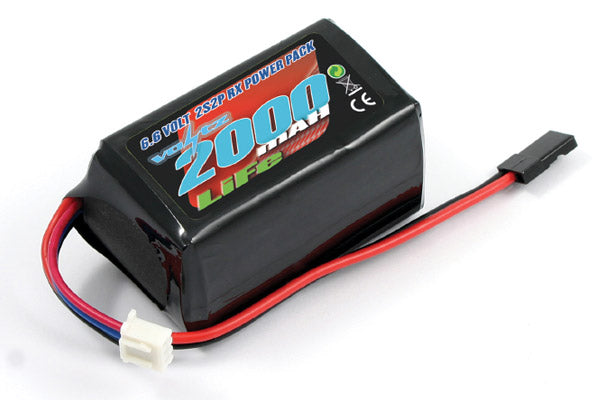 Voltz 2000mAh 2S 6.6v RX LiFe Hump Battery Pack VZ0251