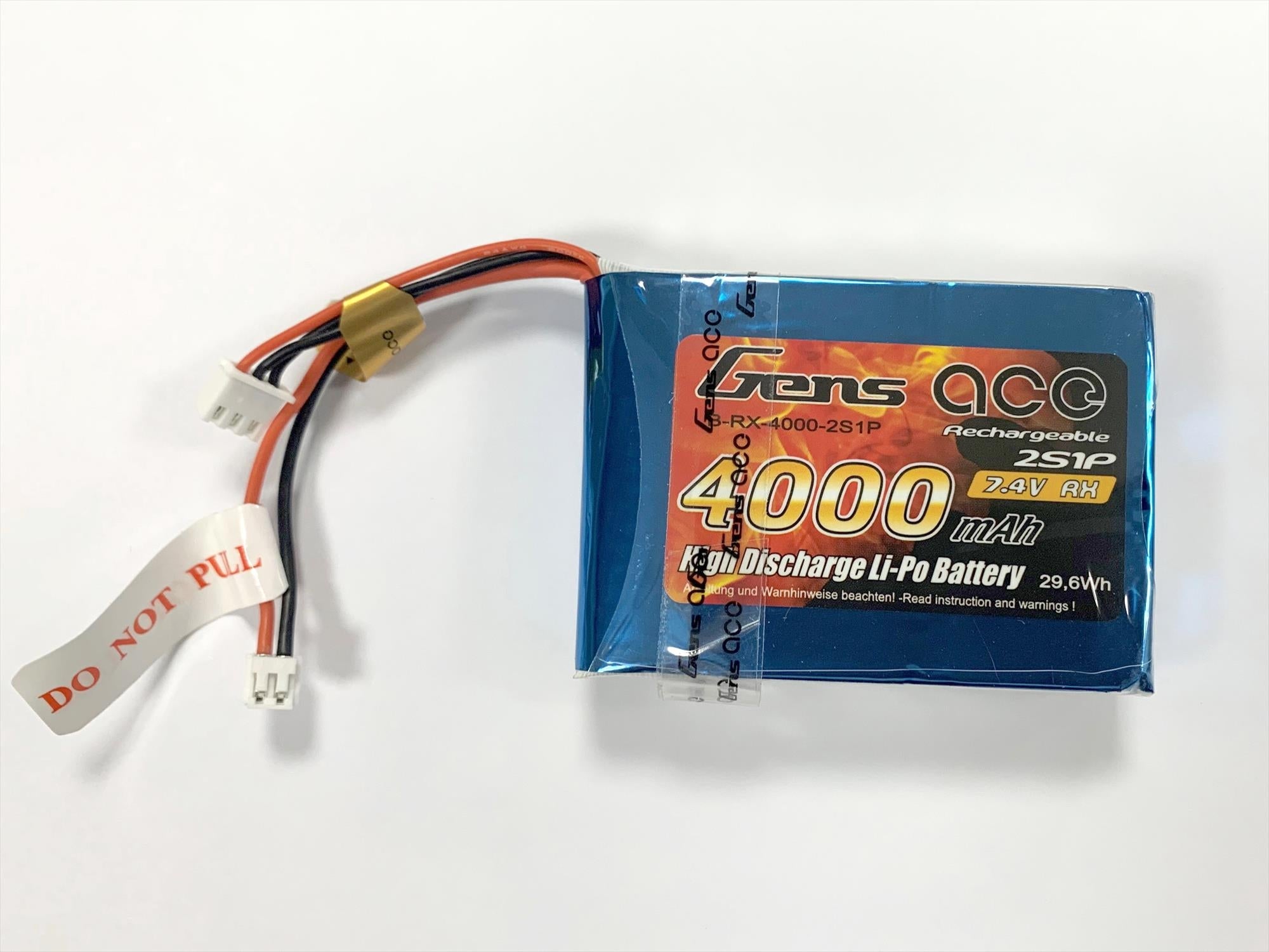 Gens Ace LiPo 2S 7.4V 4000mAh Tx Battery with EH G2S4000-EH