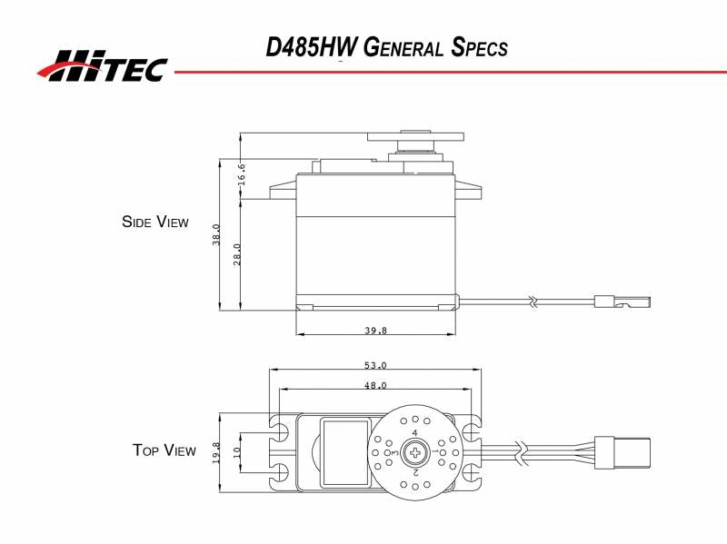 Hitec D485HW Wide Voltage Standard Servo 2221030