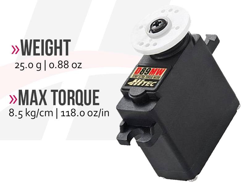 Hitec D89MW Mighty Micro High Response Metal Gear Servo 2221075