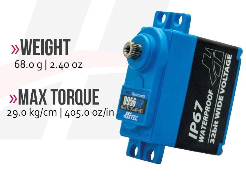 Hitec D956WP Waterproof, High Torque, Metal Gear Servo 2221025