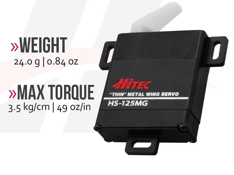 Hitec HS125MG Metal Gear Slim Wing Servo