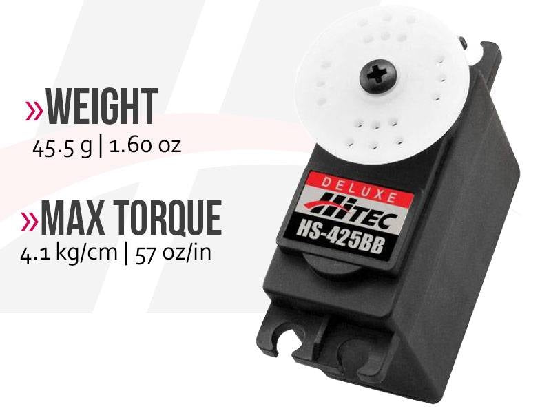 Hitec HS425BB Deluxe Servo Dual Ball Bearings 2213255