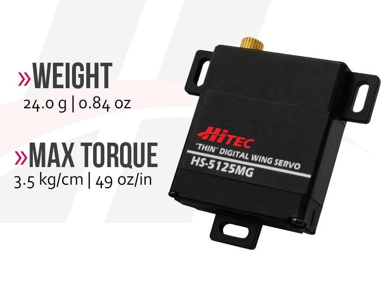 Hitec HS5125MG Digital Wing Servo 10mm Thickness 2216560